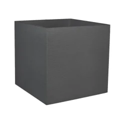 Pot carré anthracite Eda Graphite - 49,5 x 49,5 x 49,5 cm