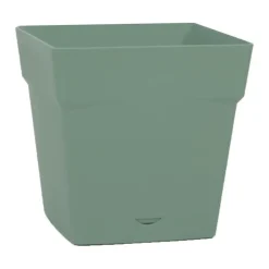 Pot carré vert laurier Eda Toscane - 24,8 x 24,8 x 24,8 cm