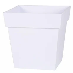 Pot carre Toscane Blanc L32 x l32 x H32