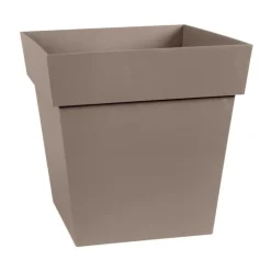 Pot carre Toscane Taupe L32 x l32 x H32