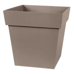 Pot carre Toscane Taupe L32 x l32 x H32