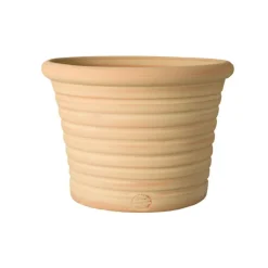 Pot Cocio Liso strié en terre cuite D53x H37