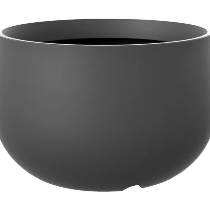 Pot coloris noir 100% recyclé Acaya - Ø 130 cm