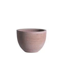 pot Cuvier bas contemporain en terre claire H 37 x Ø 50 cm