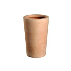 Pot Cuvier haut droit terre claire H 51 x Ø 32 cm