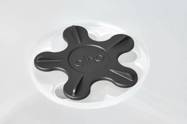 Pot de culture carré coloris living noir Elho Green Basics Allin1 - Ø 15 cm