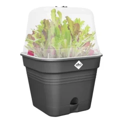 Pot de culture coloris Living noir Elho Green basics - ø 25 cm