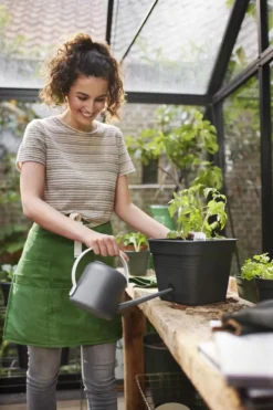 Pot de culture coloris Living noir Elho Green basics - ø 25 cm