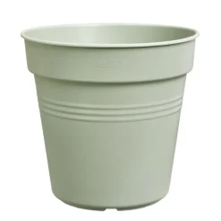 Pot de culture en polypropylène vert pierre Elho Green basics - Ø 27 x H 24,7 cm