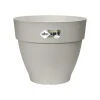 Pot de fleurs rond blanc soie Elho vibia campana - Ø 47 x H 40,4 cm