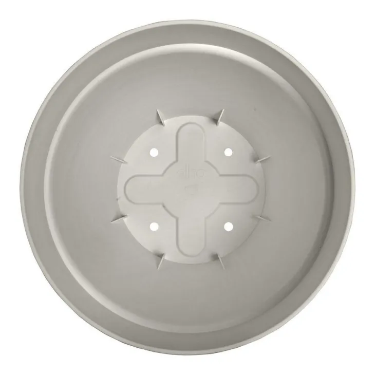 Pot de fleurs rond blanc soie Elho vibia campana - Ø 47 x H 40,4 cm