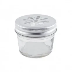 Pot de rangement en verre transparent