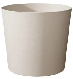 Pot en matière recyclée coloris blanc calcaire Poetic Elément conique 40 L - Ø 39,1 x H 32 cm