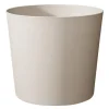 Pot en matière recyclée Poetic Element Conique calcaire - Ø 58 x H 49 cm