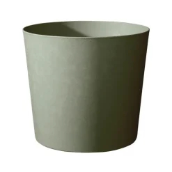Pot en matière synthétique recyclée vert kaki Poétic Élément conique - Ø 49,3 x H 42 cm
