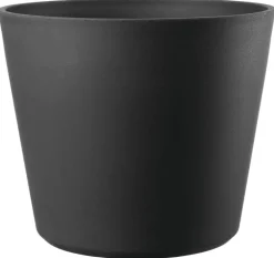 Pot en plastique injecté coloris gris Deroma Origin Vaso anthracite - Ø 29 x H 24 cm