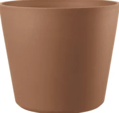 Pot en plastique injecté coloris rouge Deroma Origin Vaso cotto - Ø 48 x H 39,6 cm