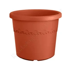 Pot en plastique recyclé Terra Elho Algarve Cilindro - Ø 34,5 x H 29 cm