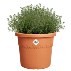 Pot en plastique recyclé Terra Elho Algarve Cilindro - Ø 29,2 x H 24,6 cm