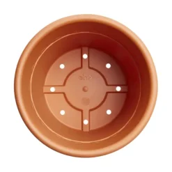 Pot en plastique recyclé Terra Elho Algarve Cilindro - Ø 29,2 x H 24,6 cm