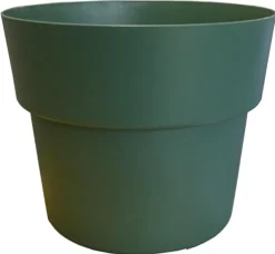 Pot en plastique recyclé vert Mélèze Cocoripot 35 L - Ø 43 x H 33,5 cm