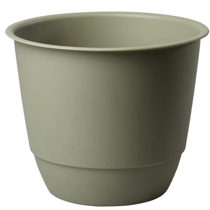 Pot en plastique vert kaki Poetic Joy 50 - Ø 48,8 x H 40,6 cm