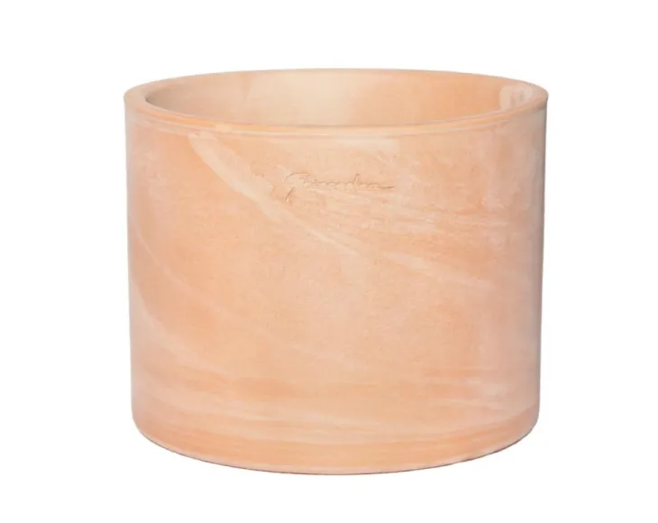 Pot en terre claire Poterie Goicoechea cylindre - Ø 44 x H 34 cm