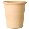 Pot en terre cuite claire Terrablanca Tubo S/3 - Ø 24 x H 25 cm