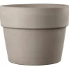 Pot en terre cuite gris Deroma Perfetto Grafite - Ø 29 x H 23,6 cm