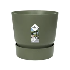Pot Greenville rond de 13 L coloris vert Ø 30 x H 28 cm