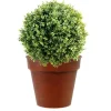 Pot horticole en acier peint brun antique Ø 27 x H 24 cm