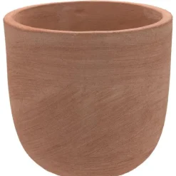 Pot Moderne rond en terre cuite Ø 19 x H 19 cm