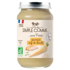 Pot panais riz dinde bio Simple Comme - 190g