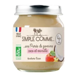 Pot pomme coco vanille bio Simple Comme - 125g