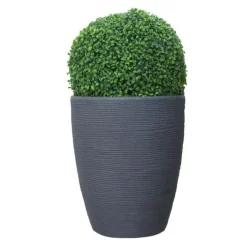 Pot rond haut Granit gris Ø 37 x 44 cm de 35 L