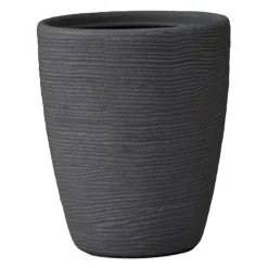 Pot rond haut Granit gris Ø 30 x 36 cm de 20 L
