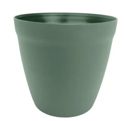 Pot rond lilo Poetic botanic® coloris vert en plastique recyclé 11,7 L - Ø 30 cm