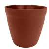 Pot rond lilo Poetic botanic® coloris marron en plastique recyclé 3,9 L - Ø 20 cm