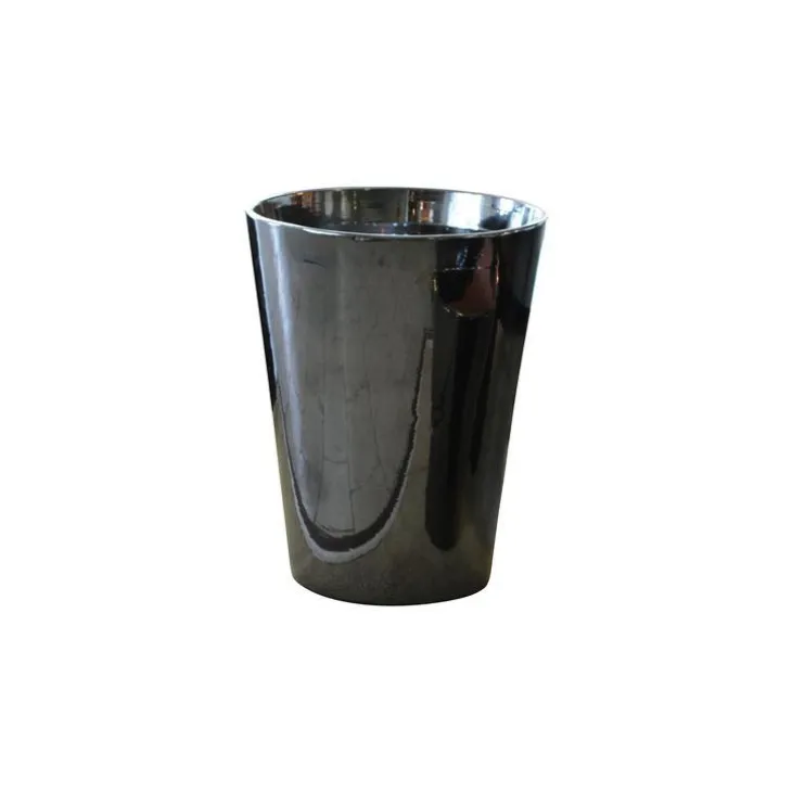 Pot Sydney coloris métal H 44 x Ø 37cm