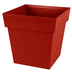 Pot Toscane Rouge rubis L.39x39 x H.39 cm 38 litres