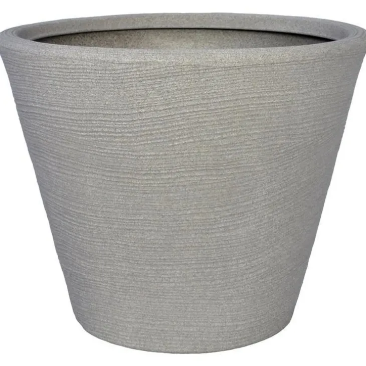 Pot évasé pour décoration intérieure ou extérieure corde Mineral – 61 litres Ø 55 x H 45 cm