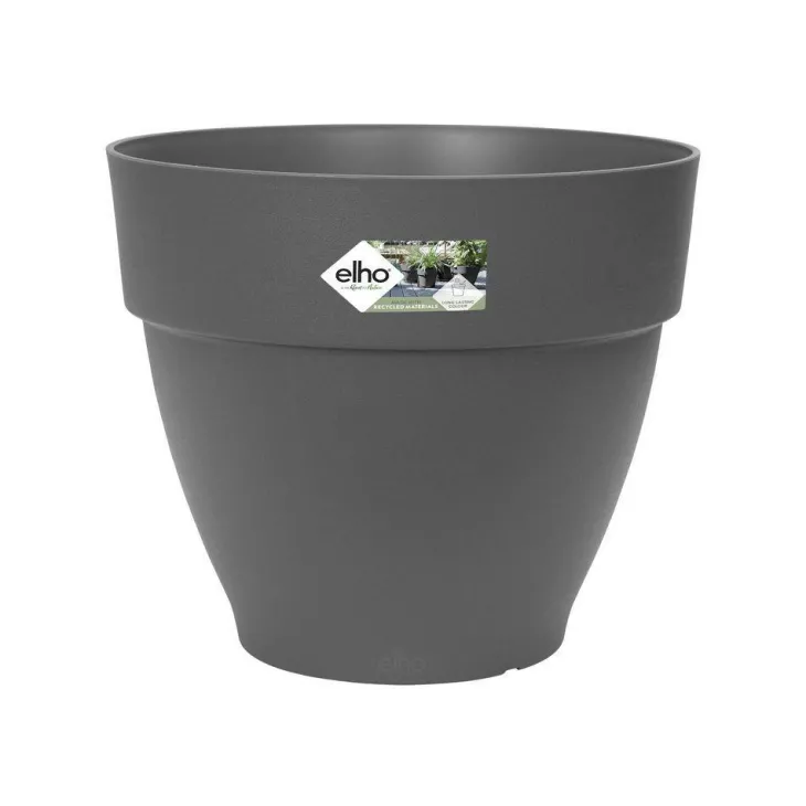 Pot vibia campana rond Elho de 26 L coloris noir Ø 35 x H 29 cm