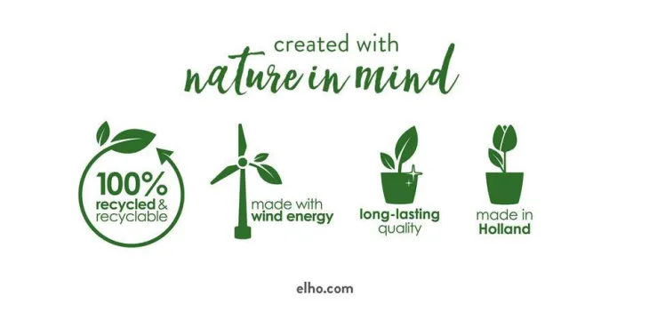 Pot vibia campana rond Elho de 11 L coloris noir Ø 30 x H 25 cm