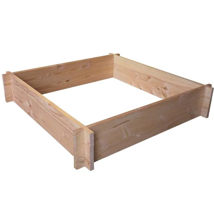 Potager carré brut botanic® - 120 x 120 x 16 cm