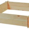 Potager carré en bois de sapin PEFC - 90 x 90 x 16 cm