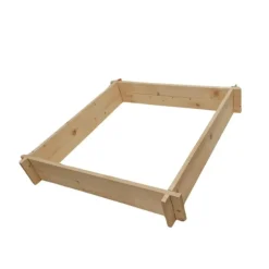 Potager carré en bois de sapin PEFC - 90 x 90 x 16 cm