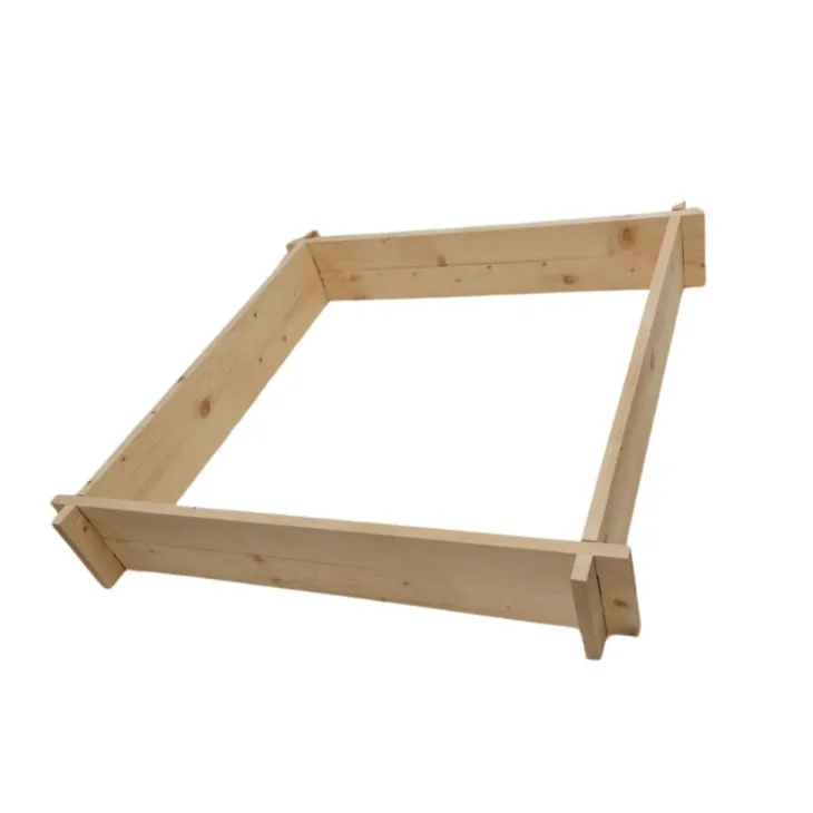Potager carré en bois de sapin PEFC - 90 x 90 x 16 cm