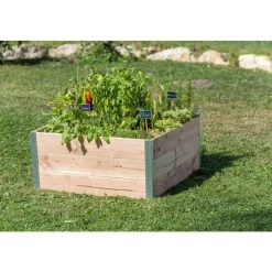 Potager carré en bois Mon Petit Potager gamme Design - 80 x 75 x 36 cm