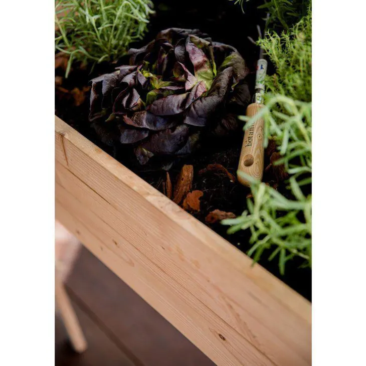 Potager carré en bois sur pieds Mon Petit Potager gamme Design grand modèle - 80 x 75 x 80 cm