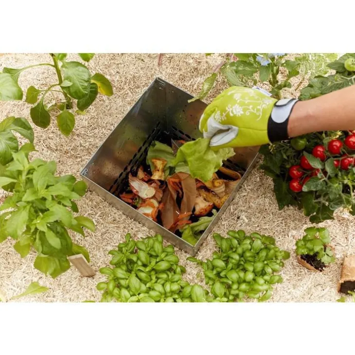 Potager composteur en bois Mon Petit Potager Keyhole petit modèle - 120 x 115 x 48 cm